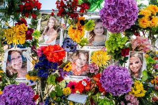 Texas floods latest updates: At least 121 dead as Kerr County ‘repeatedly denied funding’ for emergency flood alert system Photos of flood victims are displayed on a fence at a memorial on July 10 in Kerrville, Texas.